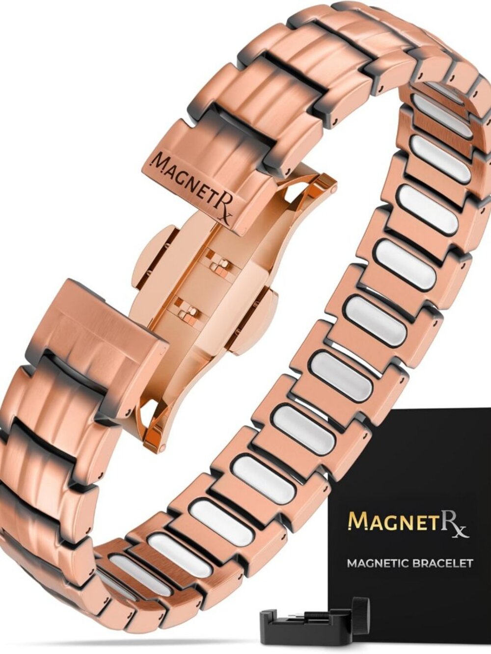 Classic Style Magnetic Copper Bracelet for Men - Adjustable, Stylish & Durable